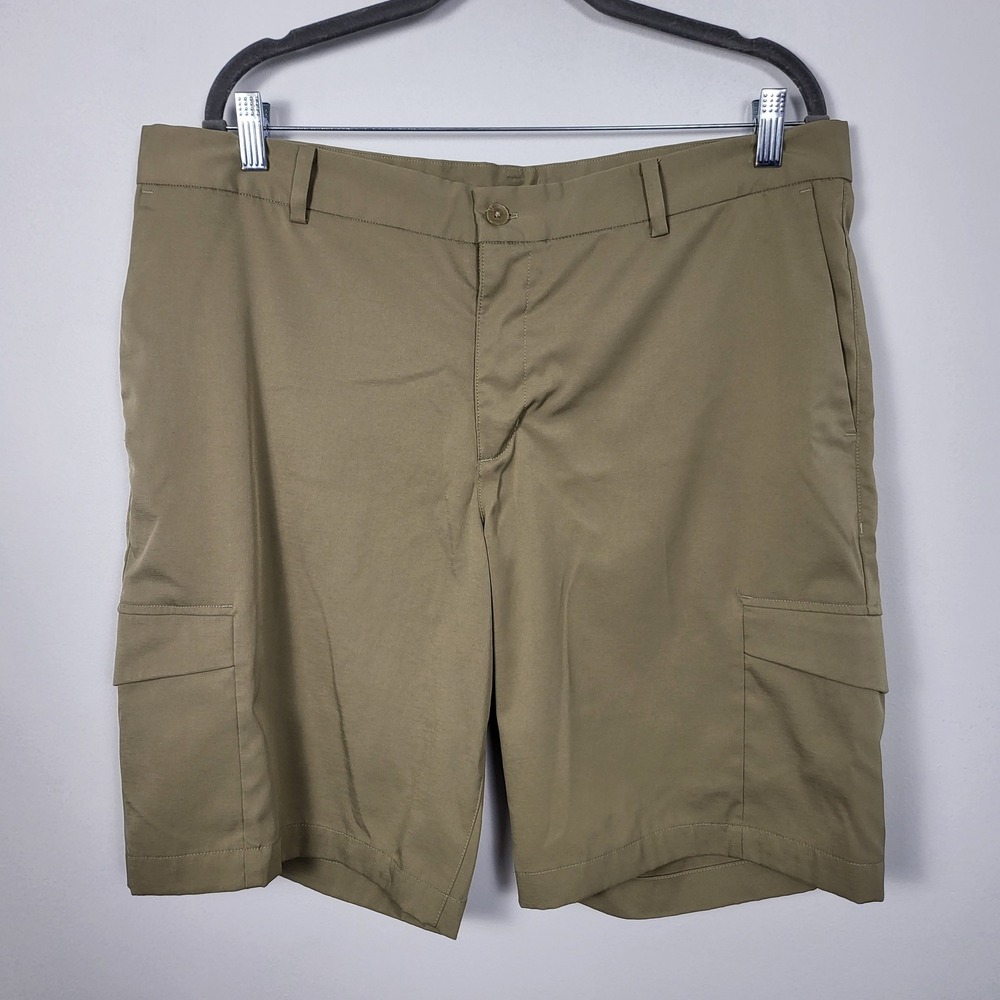 Nike Dri-FIT Men's Golf Cinco Shorts Size 36 Beige Outdoor Active flat front